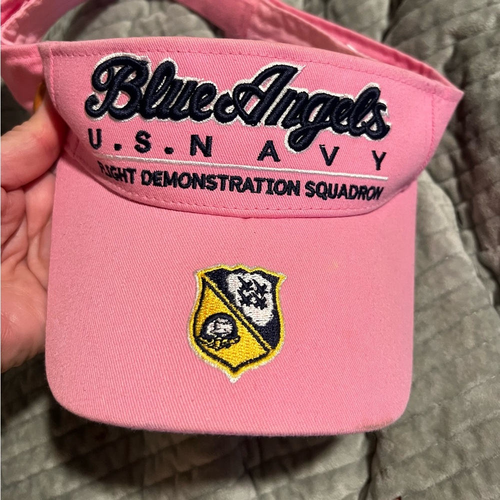 Blue Angels pink visor US NAVY
